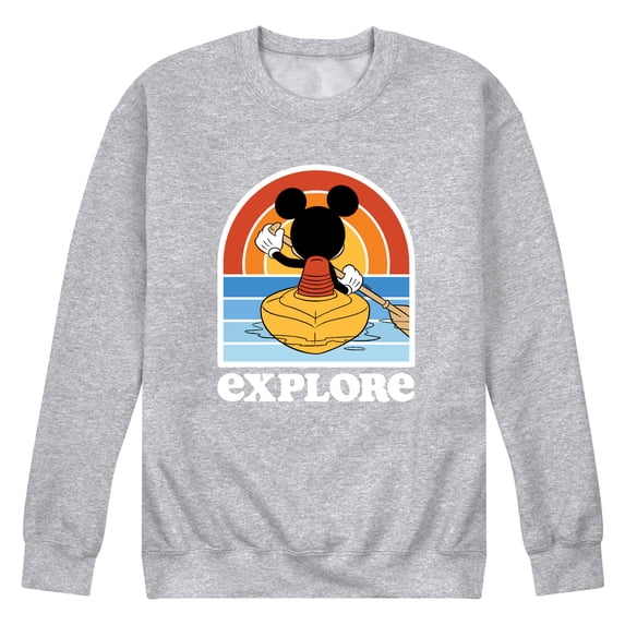 Disney - Mickey Kayak Explore - Men's Crew Fleece Sweatshirt