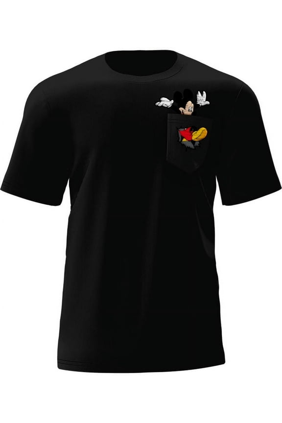 Mickey Mouse Adult Pocket Tee Shirt, S-XL (Unisex)