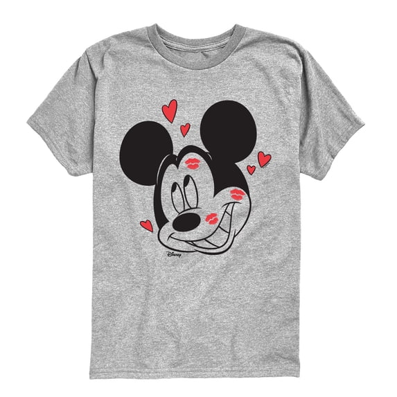 Disney - Mickey Kissy Face Boys' Short Sleeve Graphic T-Shirt
