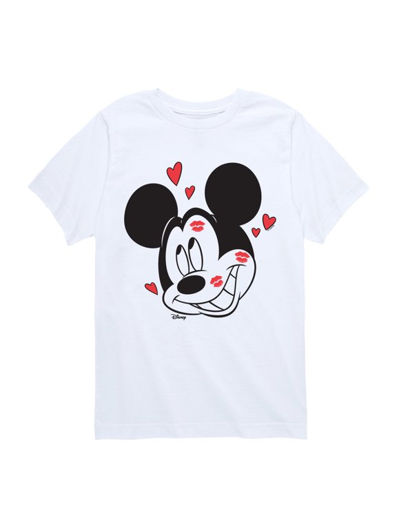 - Mickey Kissy Face Boys' Short Sleeve Graphic T-Shirt