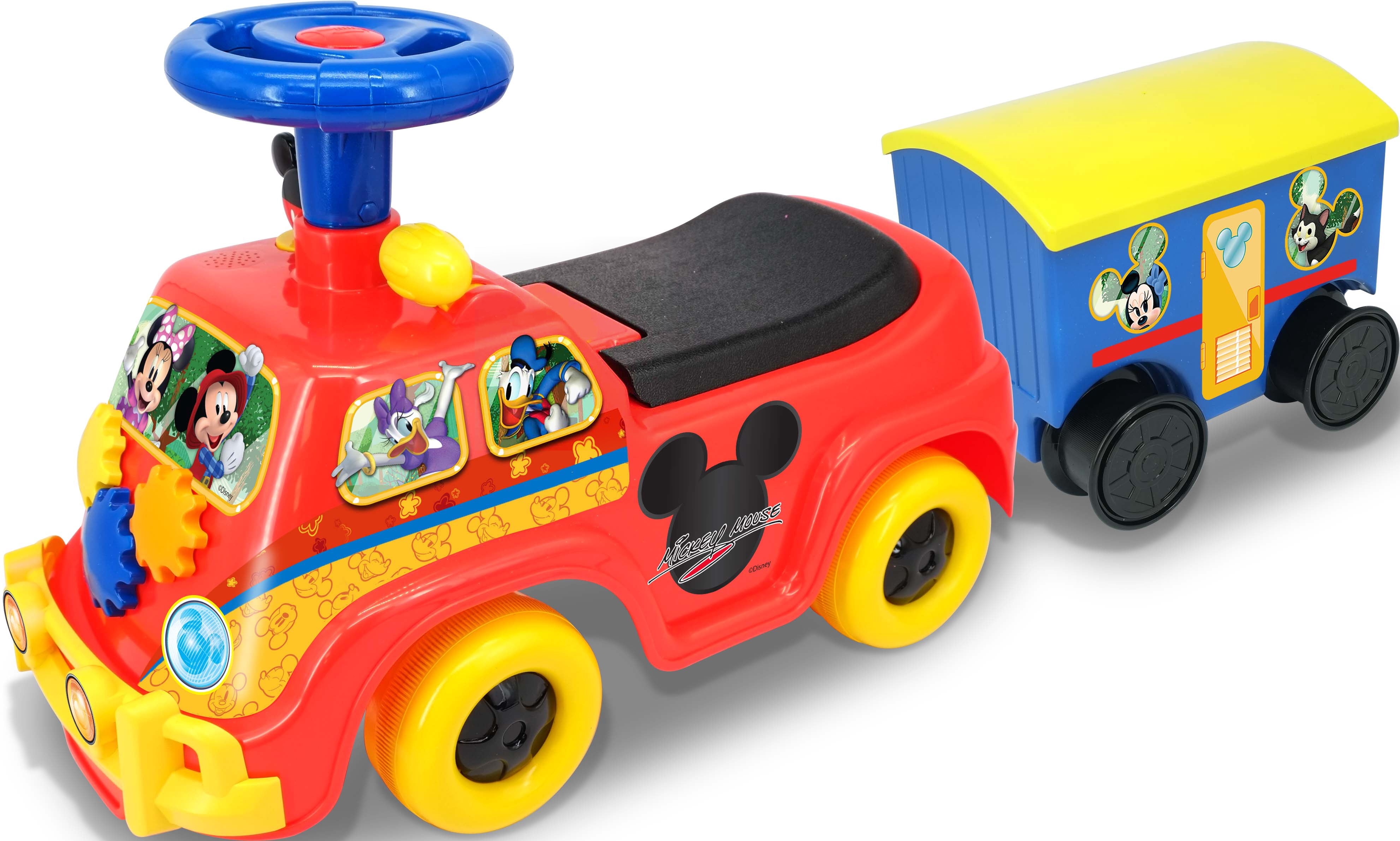 Disney Mickey Lights & Sounds Ride On With Trailer for Kids