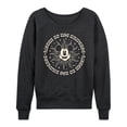thumbnail image 1 of Disney - Mickey Listen To The Universe - Women's Lightweight French Terry Long Sleeve Shirt, 1 of 5