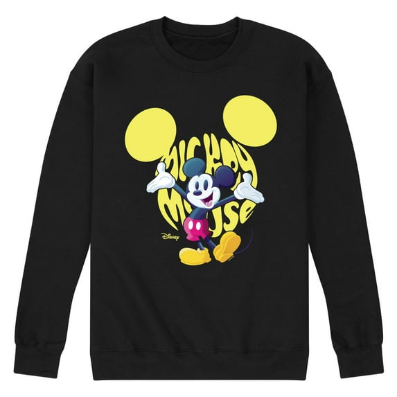 Disney - Mickey Logo - Men's Crew Neck Fleece Pullover