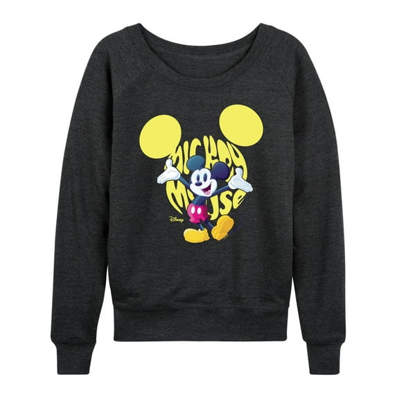 Disney - Mickey Logo - Women's Lightweight French Terry Long Sleeve Shirt