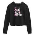 thumbnail image 1 of Disney - Mickey Love - Juniors Cropped Pullover Hoodie, 1 of 4