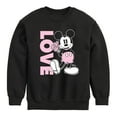 thumbnail image 1 of Disney - Mickey Love - Toddler & Youth Crewneck Fleece Sweatshirt, 1 of 5
