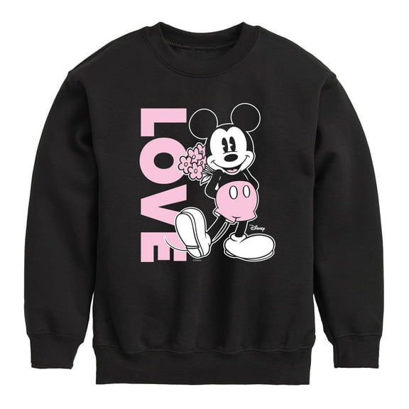 Disney - Mickey Love - Toddler & Youth Crewneck Fleece Sweatshirt