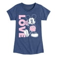 thumbnail image 1 of Disney - Mickey Love - Toddler & Youth Girls Short Sleeve Graphic T-Shirt, 1 of 5