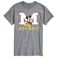 thumbnail image 1 of Disney - Mickey M Block Letter - Men's Short Sleeve Graphic T-Shirt, 1 of 4