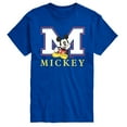 thumbnail image 1 of Disney - Mickey M Block Letter - Men's Short Sleeve Graphic T-Shirt, 1 of 4