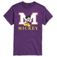 thumbnail image 1 of Disney - Mickey M Block Letter - Men's Short Sleeve Graphic T-Shirt, 1 of 3