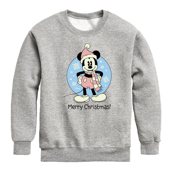 Disney - Mickey Merry Christmas - Toddler & Youth Crewneck Fleece Sweatshirt