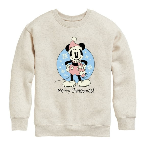 Disney - Mickey Merry Christmas - Toddler & Youth Crewneck Fleece Sweatshirt