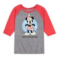 thumbnail image 1 of Disney - Mickey Merry Christmas - Toddler & Youth Raglan Graphic T-Shirt, 1 of 6