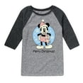 thumbnail image 1 of Disney - Mickey Merry Christmas - Toddler & Youth Raglan Graphic T-Shirt, 1 of 4