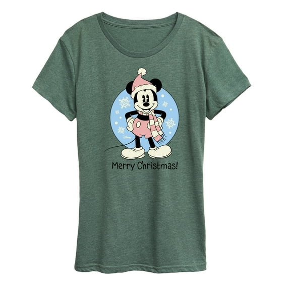 Disney - Mickey Merry Christmas - Women's Short Sleeve Graphic T-Shirt