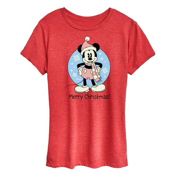 Disney - Mickey Merry Christmas - Women's Short Sleeve Graphic T-Shirt
