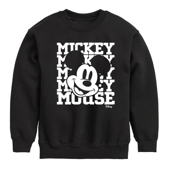 Disney - Mickey, Mickey, Mickey Mouse - Youth Crewneck Fleece Sweatshirt