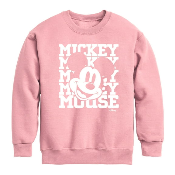 Disney - Mickey, Mickey, Mickey Mouse - Youth Crewneck Fleece Sweatshirt