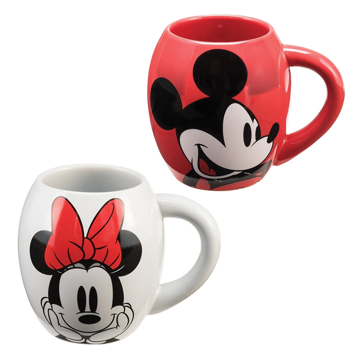 Disney Mickey & Minnie Mouse Peekaboo 2-Pack 16 Oz Ceramic Mug Set