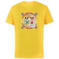 thumbnail image 1 of Disney Mickey Minnie 2024 Happy Lunar New Year of the Dragon - Short Sleeve Cotton T-Shirt for Adults - Customized-Yellow, 1 of 5
