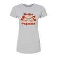 thumbnail image 1 of Disney - Mickey Minnie Better Together - Juniors Fitted Graphic T-Shirt, 1 of 5