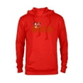 thumbnail image 1 of Disney Mickey & Minnie Chat 2023 100th Anniversary New Year - Pullover Hoodie for Adults - Customized-Red, 1 of 5