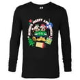 thumbnail image 1 of Disney Mickey & Minnie Christmas Always Merry & Bright - Long Sleeve T-Shirt for Men - Customized-Black, 1 of 5