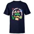 thumbnail image 1 of Disney Mickey & Minnie Christmas Always Merry & Bright - Short Sleeve T-Shirt for Kids - Customized-Navy, 1 of 5