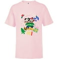 thumbnail image 1 of Disney Mickey & Minnie Christmas Always Merry & Bright - Short Sleeve T-Shirt for Kids - Customized-Soft Pink, 1 of 5