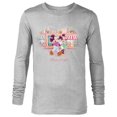 thumbnail image 1 of Disney Mickey & Minnie Classic Couple Retro Heart Stroll - Long Sleeve T-Shirt for Men - Customized-Athletic Heather, 1 of 5