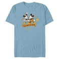 thumbnail image 1 of Disney Mickey + Minnie Forever Love Stroll Valentine’s Day - Short Sleeve Blended T-Shirt for Adults - Customized-Ocean Blue, 1 of 5