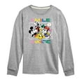 thumbnail image 1 of Disney - Mickey, Minnie, Goofy, Donald Duck, Daisy & Pluto Photo - Youth Long Sleeve Graphic T-Shirt, 1 of 5