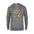 thumbnail image 1 of Disney Mickey Minnie Goofy Pluto Chip Dale Christmas Tree - Pullover Hoodie for Adults – Customized-Graphite Heather, 1 of 5