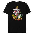 thumbnail image 1 of Disney Mickey Minnie Goofy Pluto Chip Dale Christmas Tree - Short Sleeve Blended T-Shirt for Adults – Customized-Black, 1 of 5