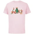 thumbnail image 1 of Disney Mickey & Pals Gingerbread Cookies and Christmas Tree - Short Sleeve Cotton T-Shirt for Adults - Customized-Soft Pink, 1 of 5