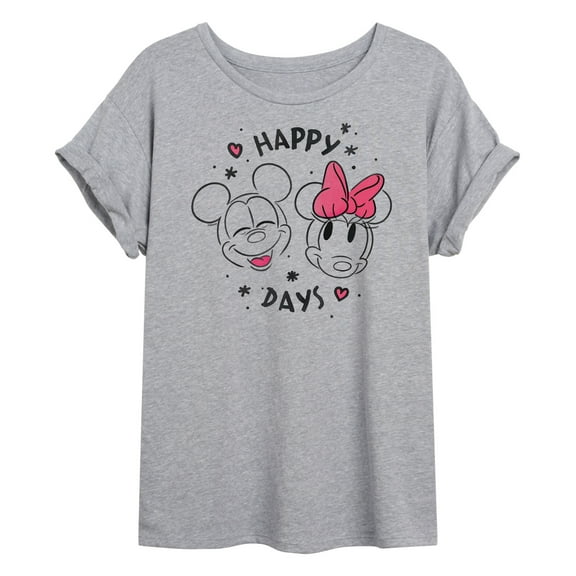 Disney - Mickey Minnie Happy Days - Women's Oversized T-Shirt