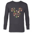 thumbnail image 1 of Disney Mickey & Minnie Head Gingerbread Christmas Holiday - Long Sleeve T-Shirt for Men - Customized-Charcoal Heather, 1 of 5
