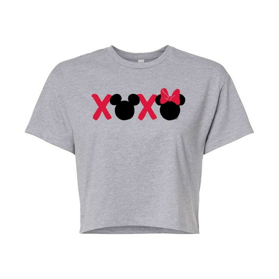 Disney - Mickey Minnie Heads Xoxo - Cropped Tee
