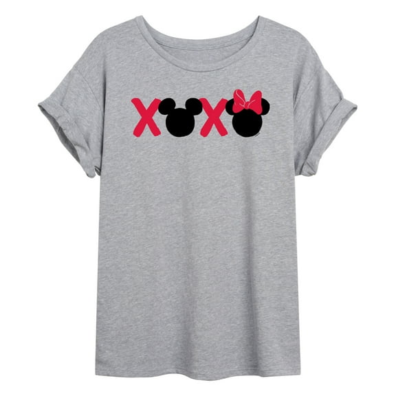 Disney - Mickey Minnie Heads Xoxo - Women's Oversized T-Shirt