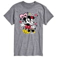 thumbnail image 1 of Disney - Mickey Minnie Heart - Men's Short Sleeve Graphic T-Shirt, 1 of 4