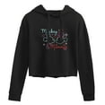 thumbnail image 1 of Disney - Mickey & Minnie - Highlight Love - Juniors Cropped Pullover Hoodie, 1 of 5