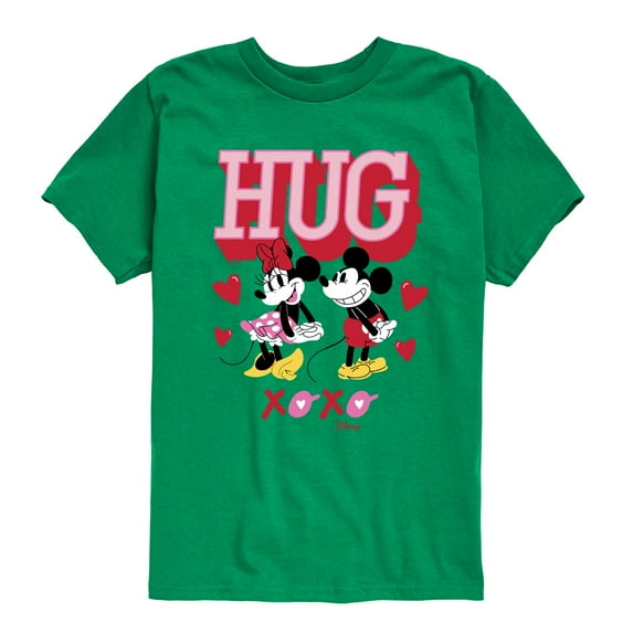 Disney - Mickey Minnie Hug Xoxo - Toddler & Youth Short Sleeve Graphic T-Shirt