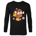 thumbnail image 1 of Disney Mickey & Minnie Ice Skating Gingerbread Holiday - Long Sleeve T-Shirt for Men - Customized-Black, 1 of 5