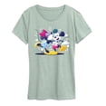 thumbnail image 1 of Disney - Mickey Minnie Kiss - Women's Short Sleeve Graphic T-Shirt, 1 of 3
