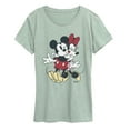 thumbnail image 1 of Disney - Mickey Minnie Kiss - Women's Short Sleeve Graphic T-Shirt, 1 of 3
