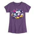 thumbnail image 1 of Disney - Mickey Minnie Kiss - Youth Girls Short Sleeve Graphic T-Shirt, 1 of 5