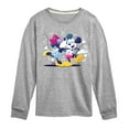 thumbnail image 1 of Disney - Mickey Minnie Kiss - Youth Long Sleeve Graphic T-Shirt, 1 of 5