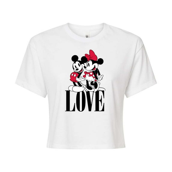 Disney - Mickey Minnie Love - Cropped Tee