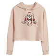 thumbnail image 1 of Disney - Mickey Minnie Love Sketch - Juniors Cropped Pullover Hoodie, 1 of 4